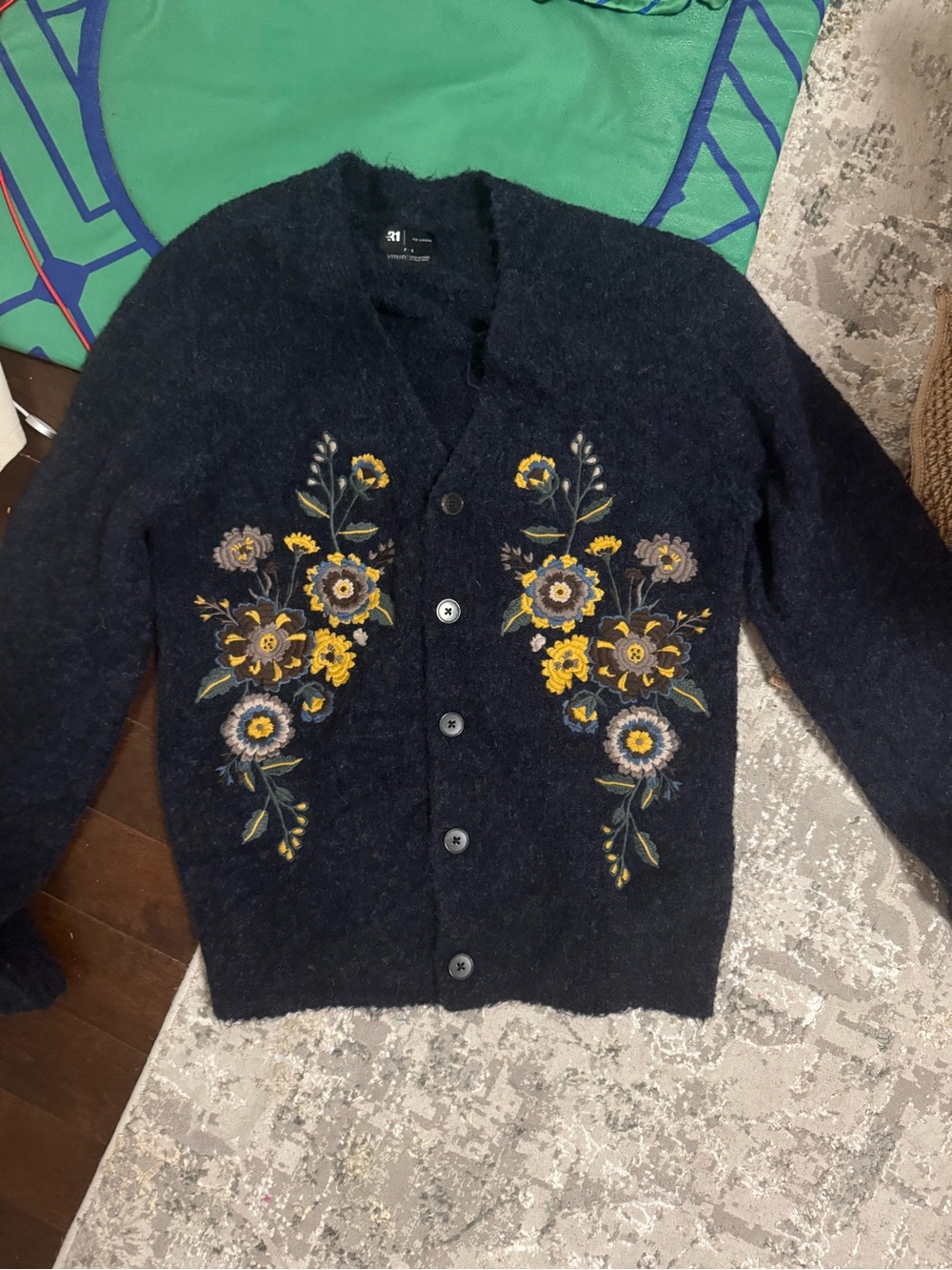 Simons embroidered cardigan